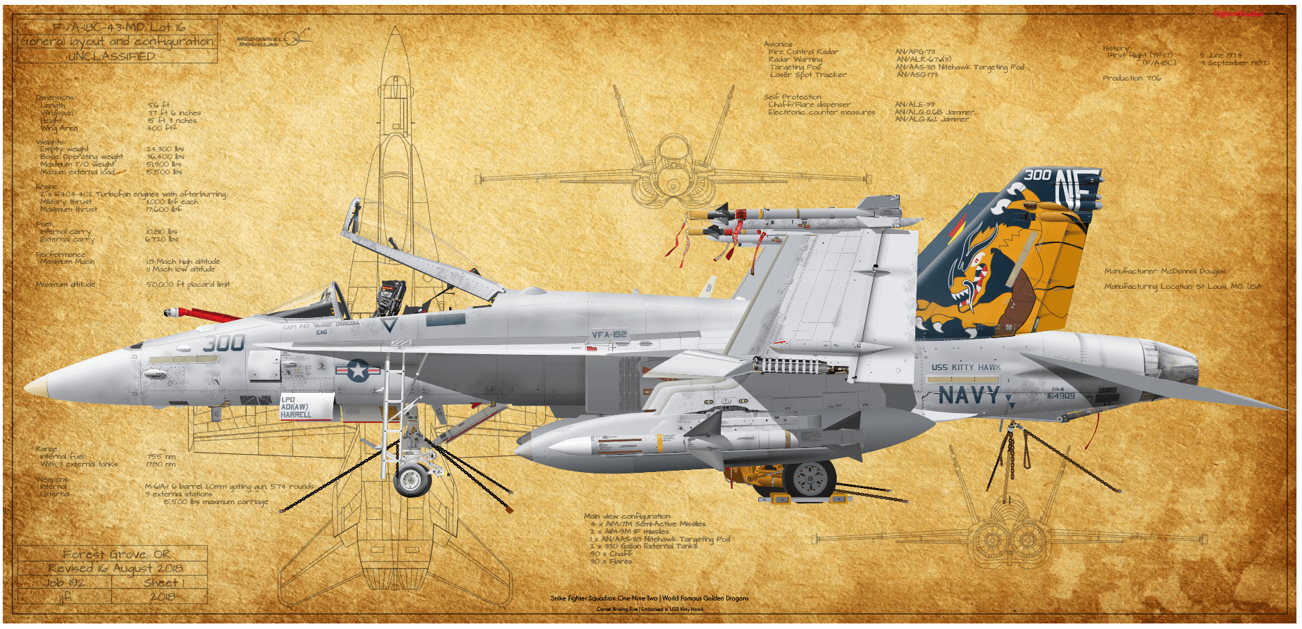 F/A-18C Hornet VFA 192 F/A-18C Hornet VFA 192